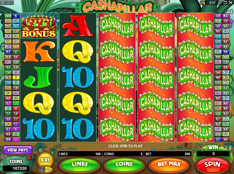 Cashapillar Slots Slingo