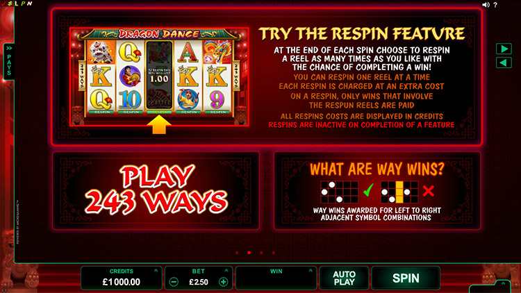 Dragon Dance Slots Slingo