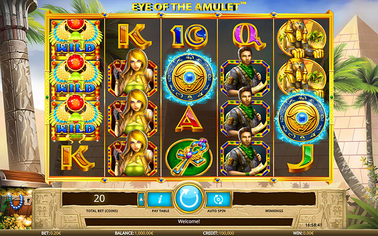 Eye of the Amulet Slots Slingo