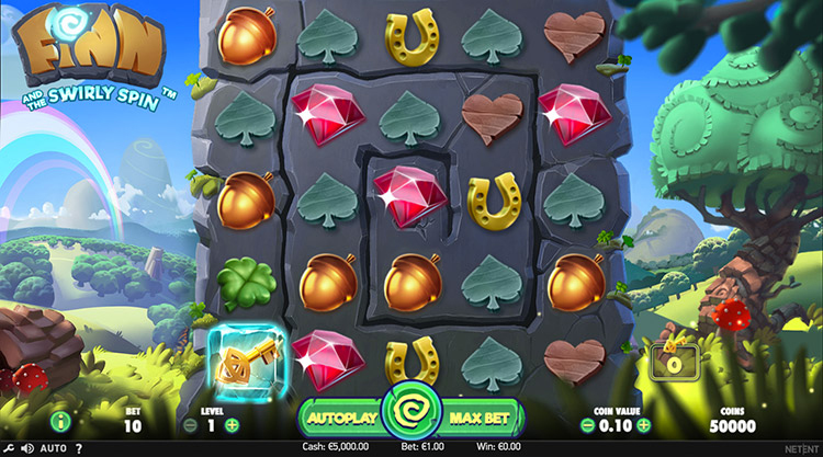 Finn and the Swirly Spin Slots Slingo