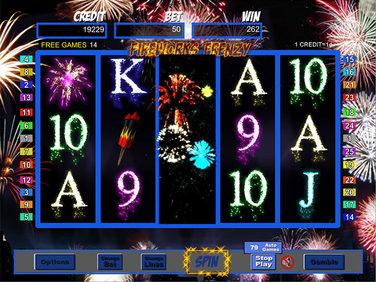Fireworks Frenzy Slots Slingo