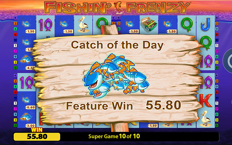 Fishin’ Frenzy Power 4 Slots Slingo
