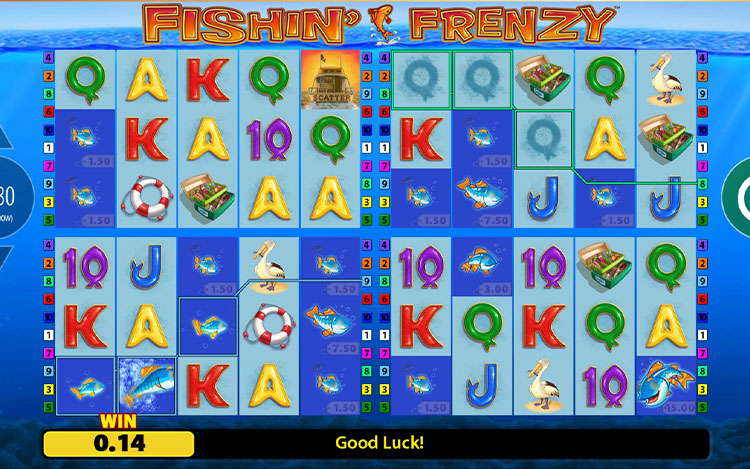 Fishin’ Frenzy Power 4 Slots Slingo