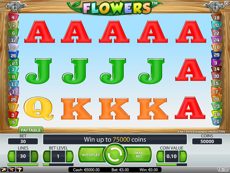 Flowers Slots Slingo