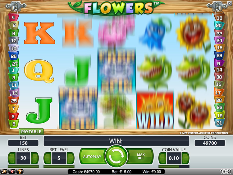 Flowers Slots Slingo