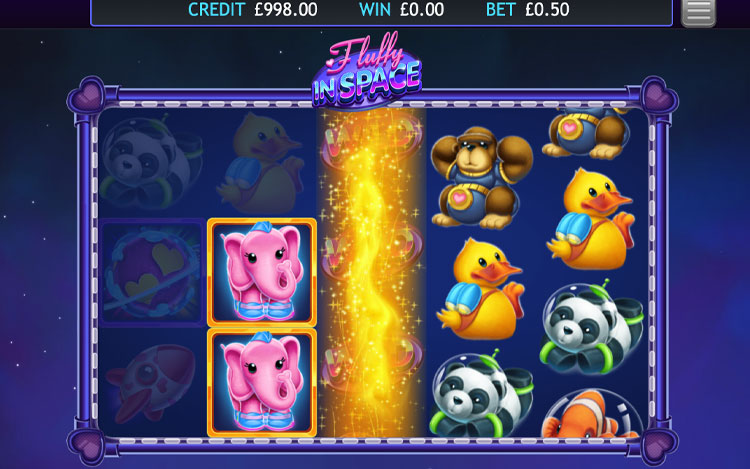 Fluffy in Space Slots Slingo