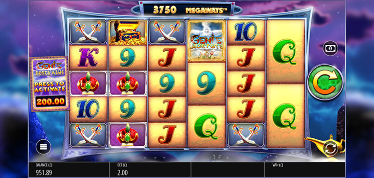 Genie Jackpots Megaways Slots Slingo