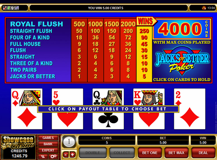 Video Poker Jacks or Better