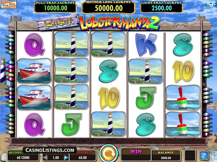 Lucky Larry's Lobstermania 2 Slots Slingo
