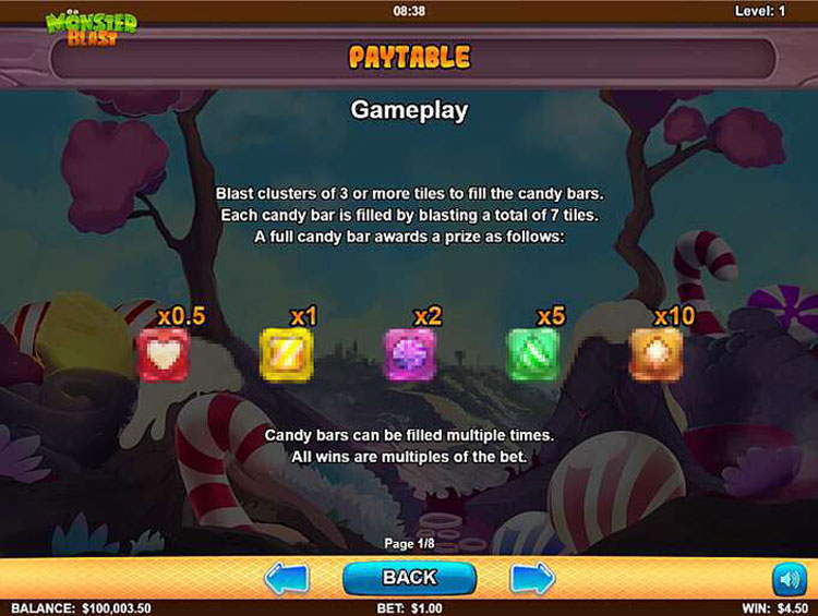 Monster Blast Slots Slingo