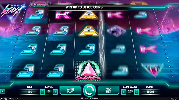 Neon Staxx Slots Slingo