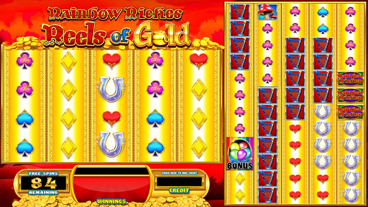 Rainbow Riches Reels of Gold Slots Slingo