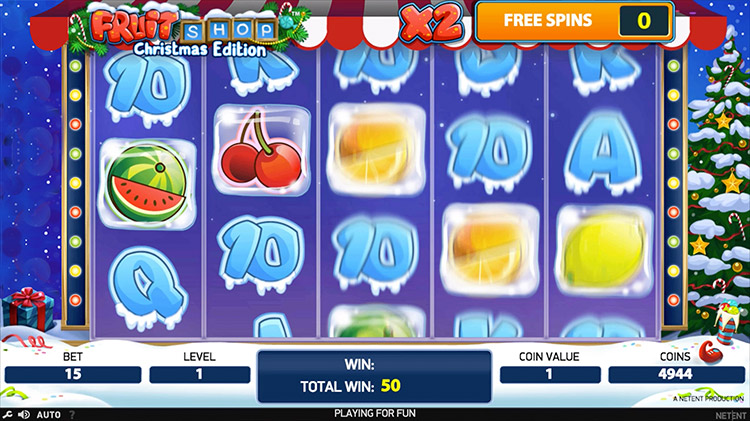 Fruit Shop Christmas Edition Slots Slingo