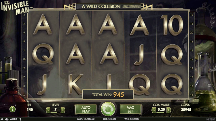 The Invisible Man Slots Slingo