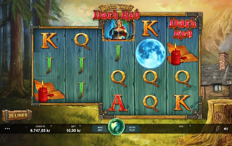 Wicked Tales Dark Red Slots Slingo