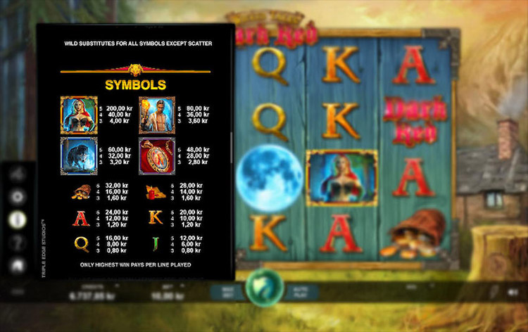 Wicked Tales Dark Red Slots Slingo