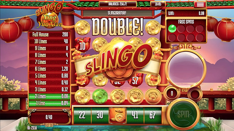 Slingo Xing Yun Xian Slots Slingo
