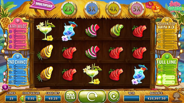 Spina Colada Slots Slingo
