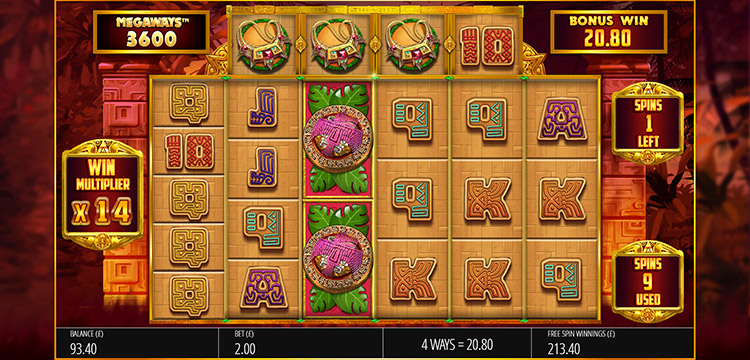 Temple of Treasures Megaways Slots Slingo