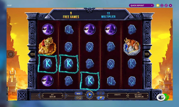 Thor The Trials of Asgard slot