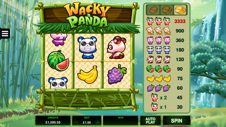 Wacky Panda Slots Slingo
