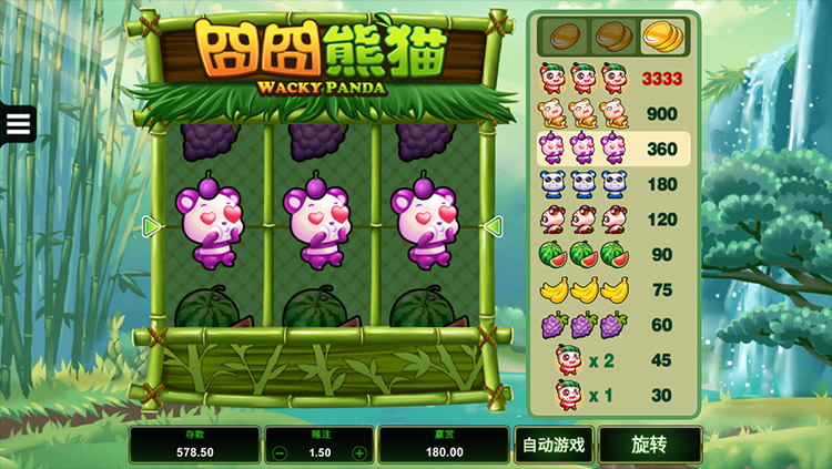 Wacky Panda Slots Slingo